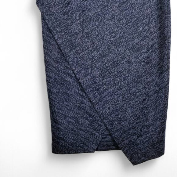 H&M Wrap Front Asymm Knit Pencil Skirt Space Dye Gray - Size Small - Picture 2 of 6